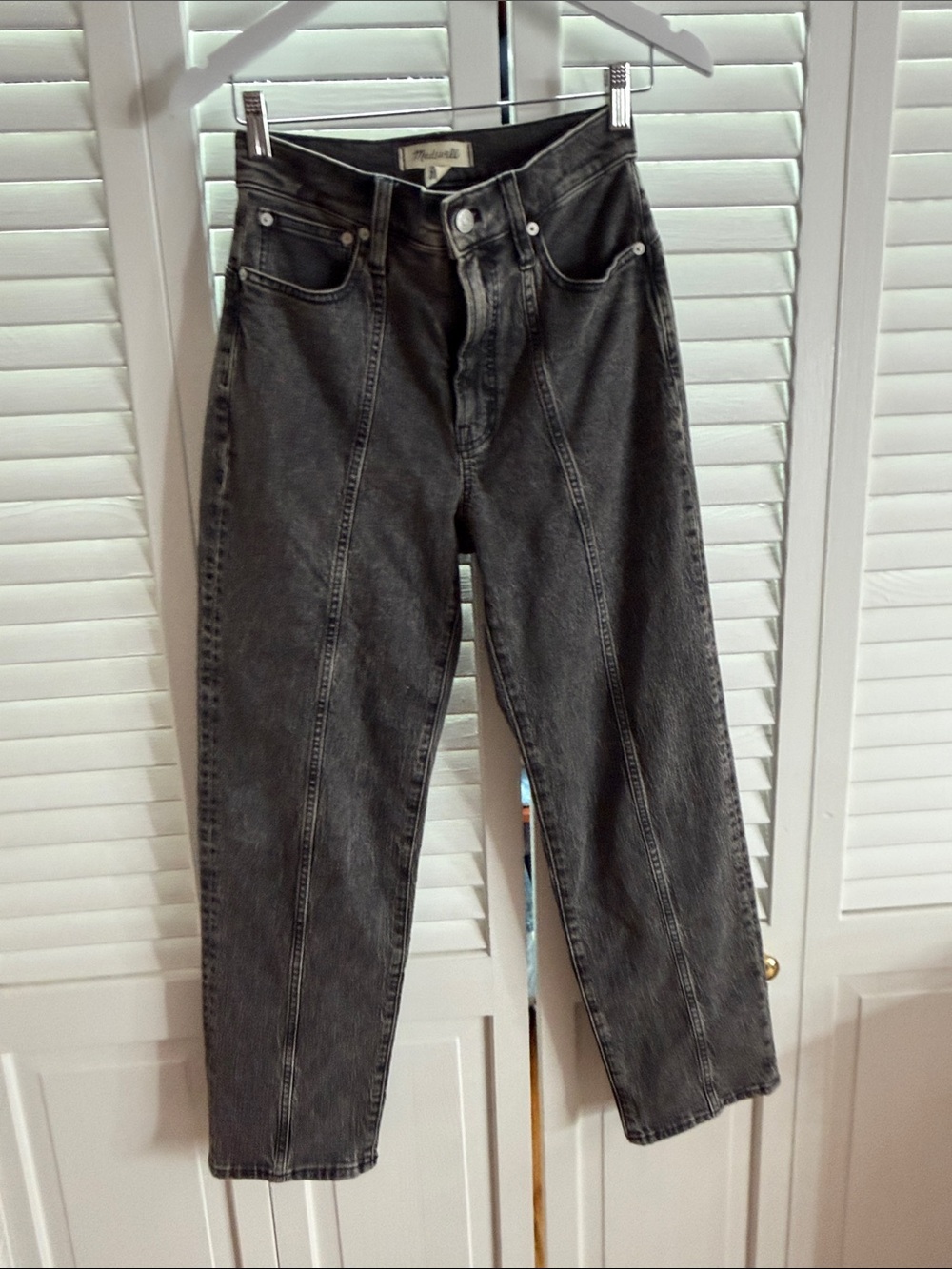 Madewell Women’s Washed Black Relaxed Jeans